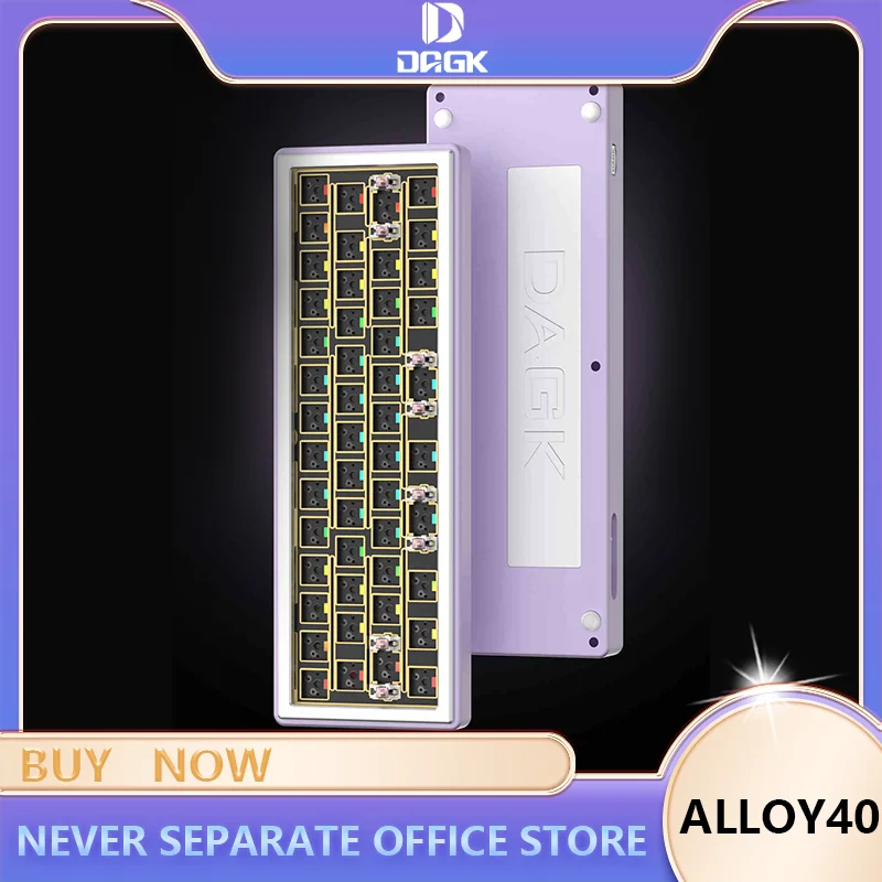 

Клавиатура Dagk Alloy40 Беспроводная механическая, 40%, 3 режима, RGB