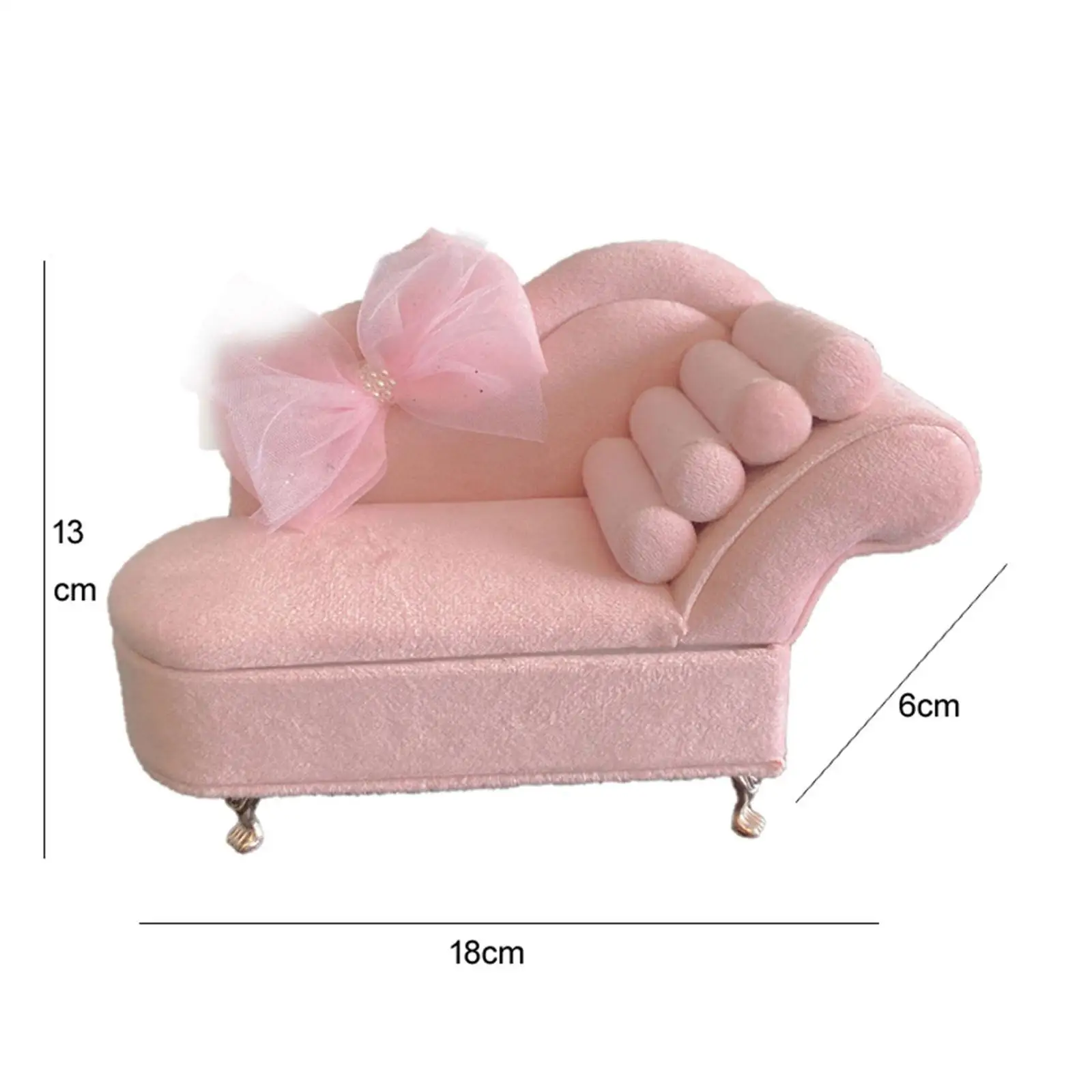 Décor de canapé et de chambre à coucher, échelle 1:12, fourniture de scène de vie, mallette de rangement de bijoux, meubles miniatures pour figurines de poupée de 6 pouces, accessoires