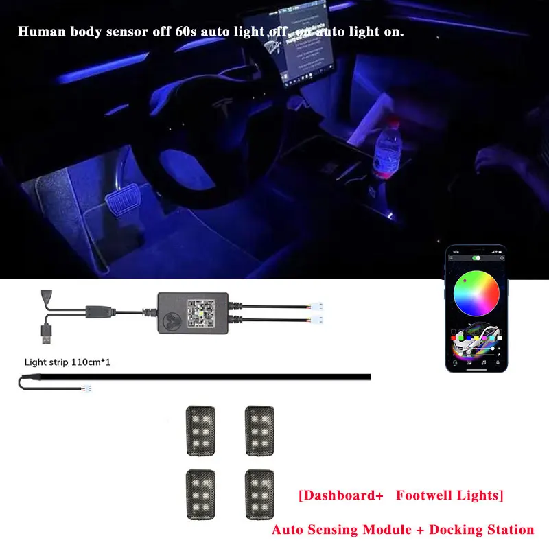 1 strip 4 Foot lamp