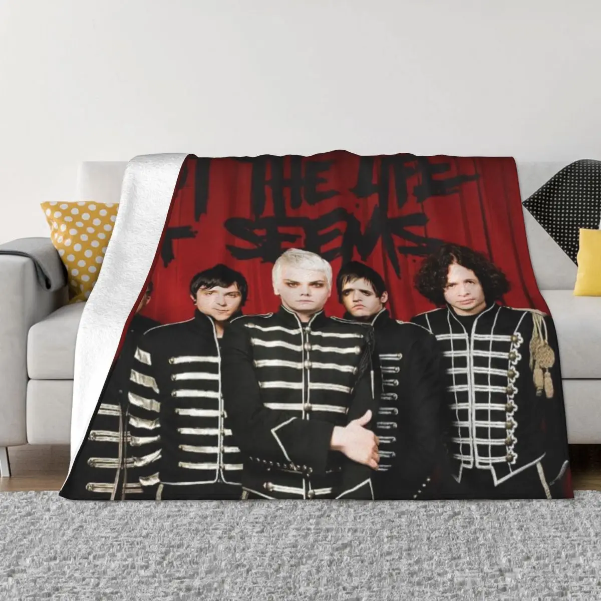 

My Chemical Romance 001903 Одеяла для спальни, подарок на день рождения, одеяло для дивана-кровати, тонкое ватное одеяло, пледы