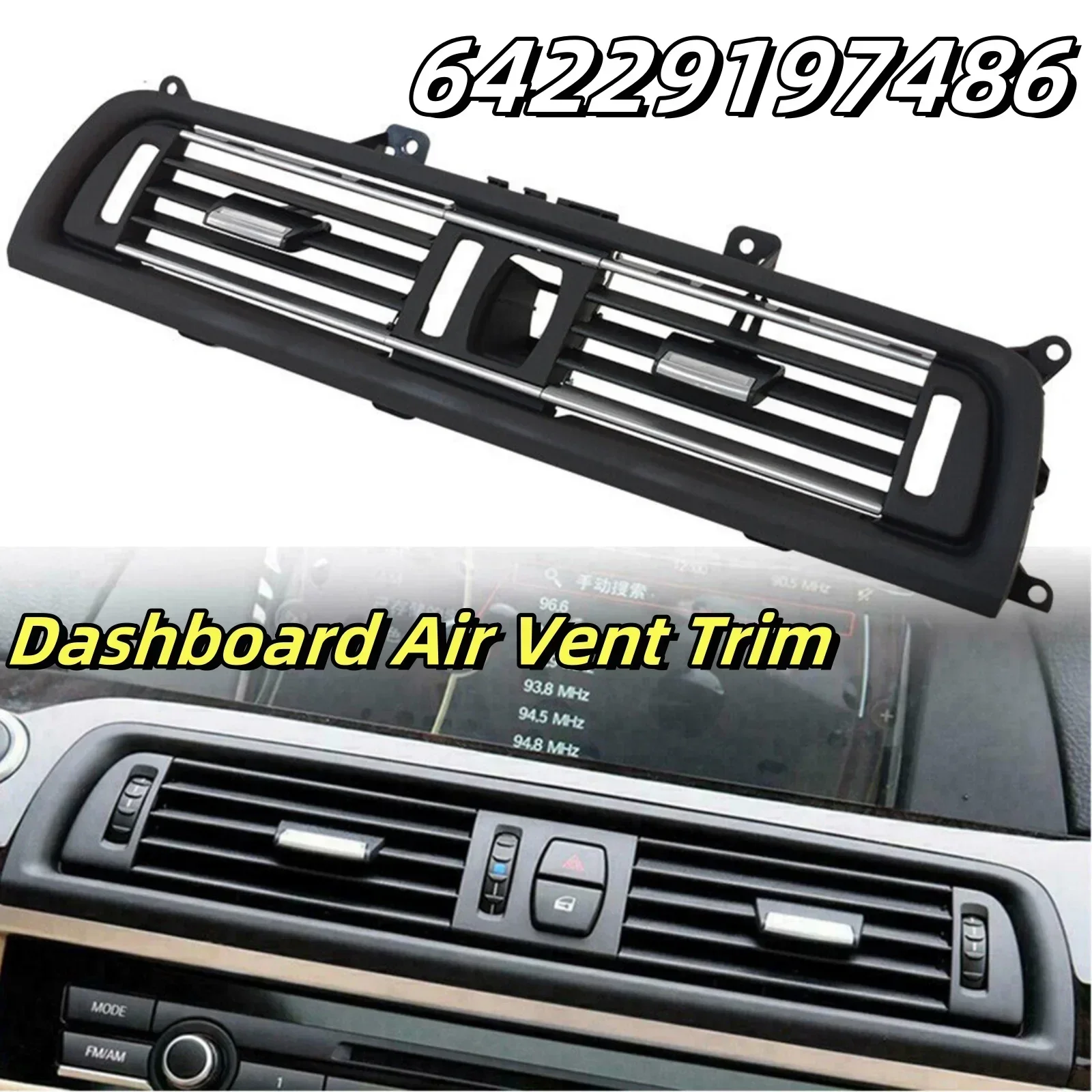 Car Air Vent For BMW 6-Series F12 M6 M6 For Coupe Dashboard Air Vent Trim 64229197486 Center Contral Dashboard Air Vent