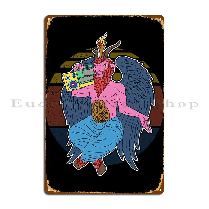 90s Hip Hop Retro Satanism Metal Sign Plaques Customize Wall Decor Pub Mural Club Tin Sign Poster