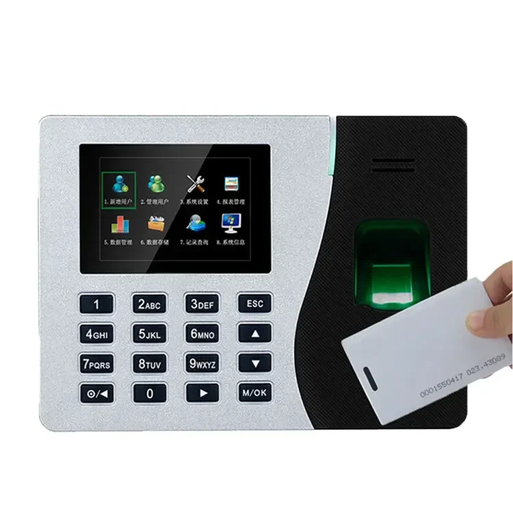 008 ZK K14 ซอฟต์แวร์ฟรีลายนิ้วมือ Biometric Time Attendance Recorder ระบบอุปกรณ์สําหรับพนักงาน