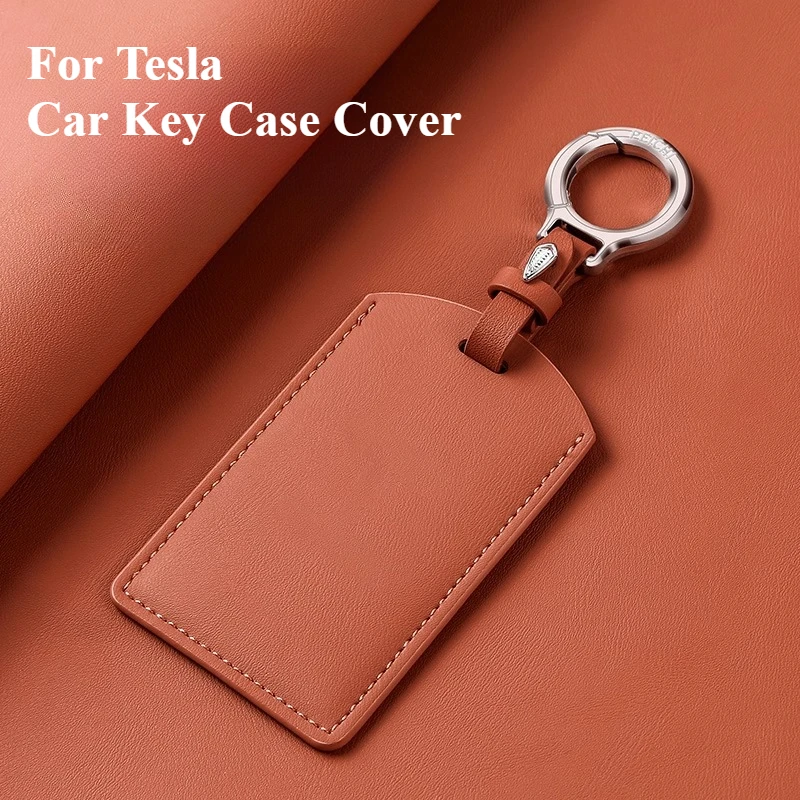 

For Tesla Model X S Model Y 3 Roadster P85D P90D P100D Leather Car Smart NFC Card Key Case Fob Cover