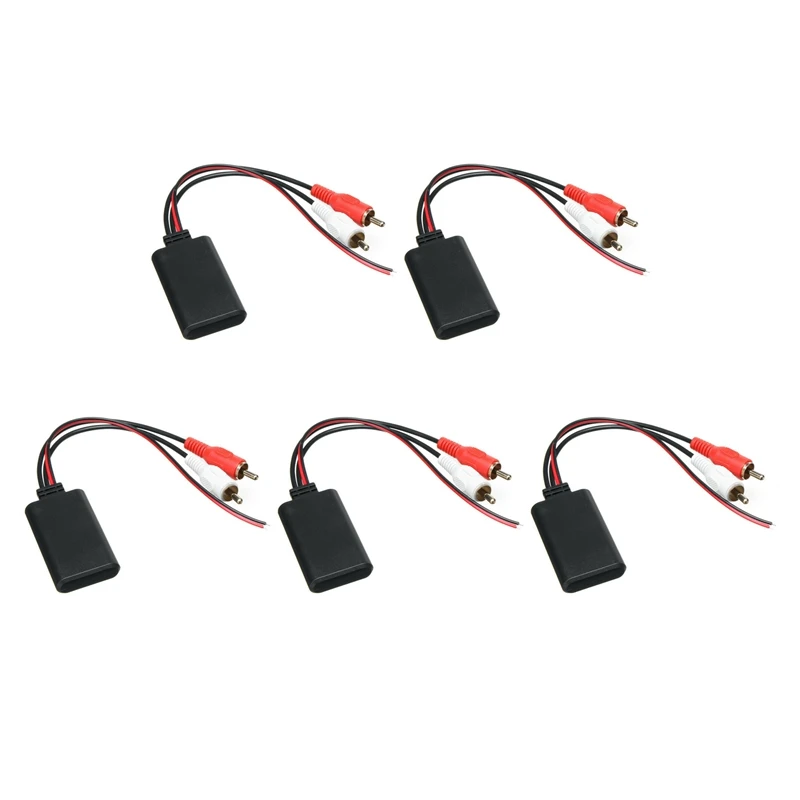 

5Pcs Car Wireless Bluetooth AUX Receiver Module Music Adapter RCA Audio Cable Universal 2RCA Interface Adapter 5-12V