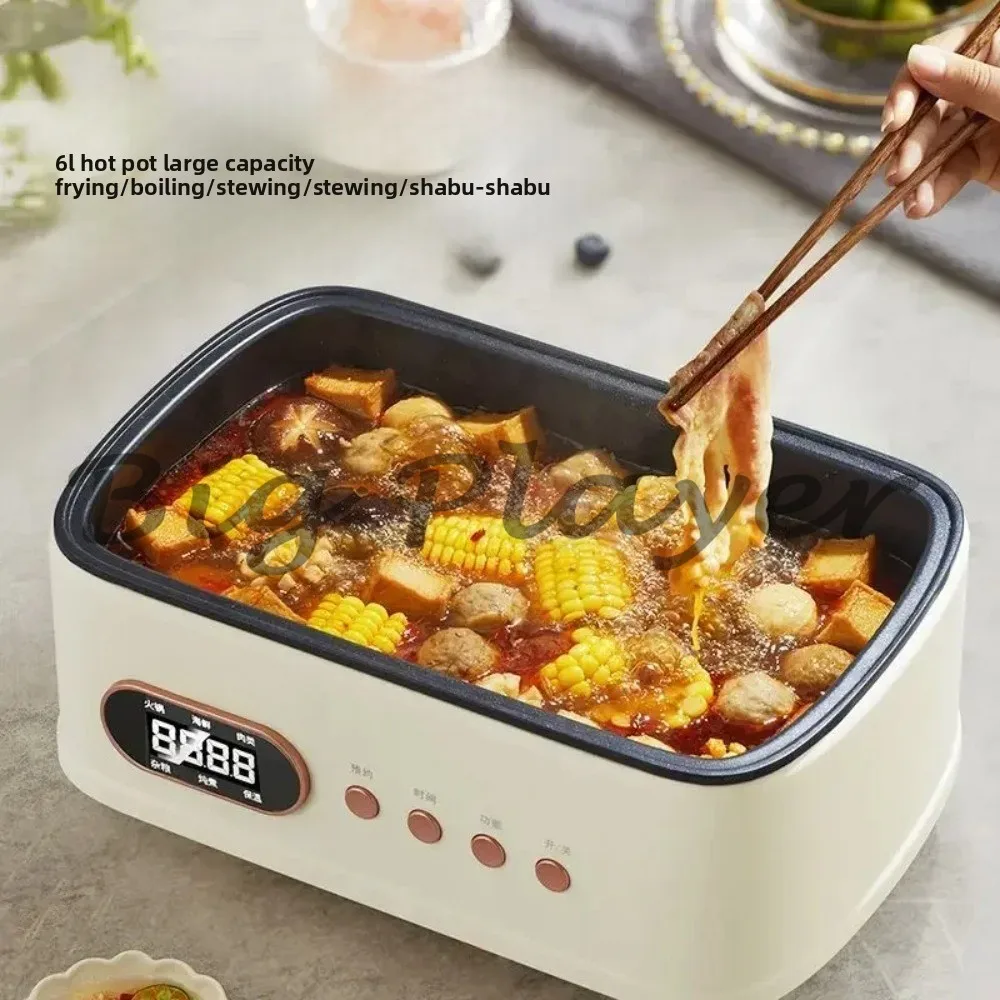 Stainless Steel Electric Steamer - Large Capacity Intelligent Multifunctional Automatic Household Steaming Pot