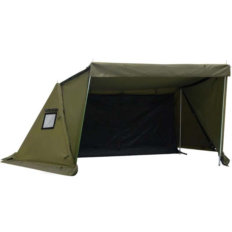 

Outdoor park tent camping, cotton camping portable folding rainproof tent