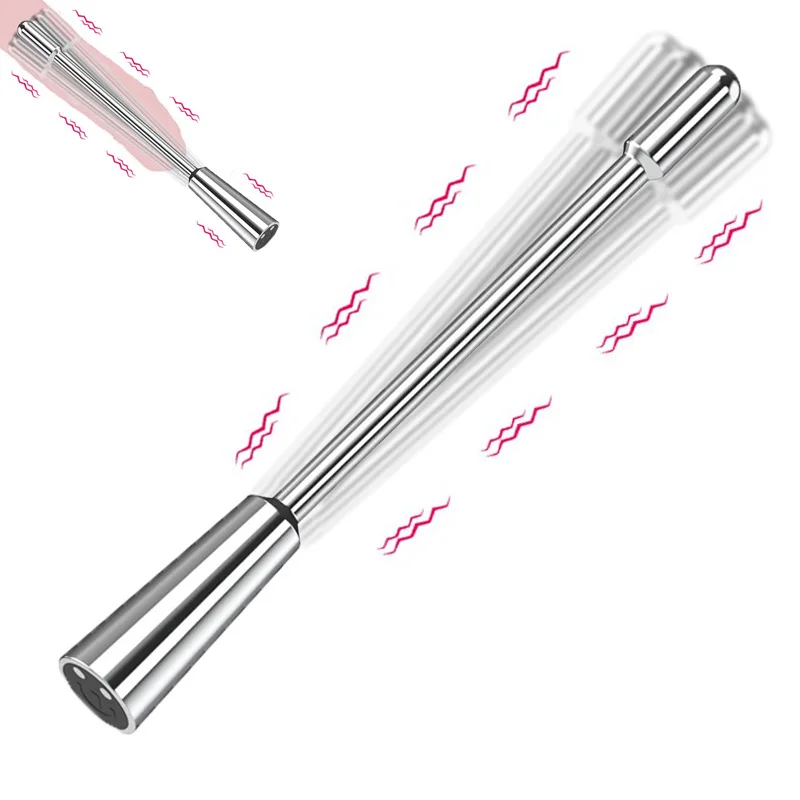 7 سرعة معدنية مجرى البول لعبة استثارة القضيب الاهتزاز المانع القذف الذكور الفولاذ المقاوم للصدأ لعبة استثارة القضيب القسطرة موسع رجل لعبة الجنس