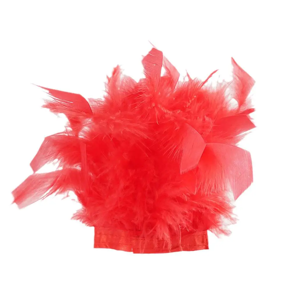 Women Natural Fur Feather Cuffs Sexy Snap On Bracelet Arm Cuff Shirts Sleeves For Women Real Ostrich Feather Anklet Wrist Cuff