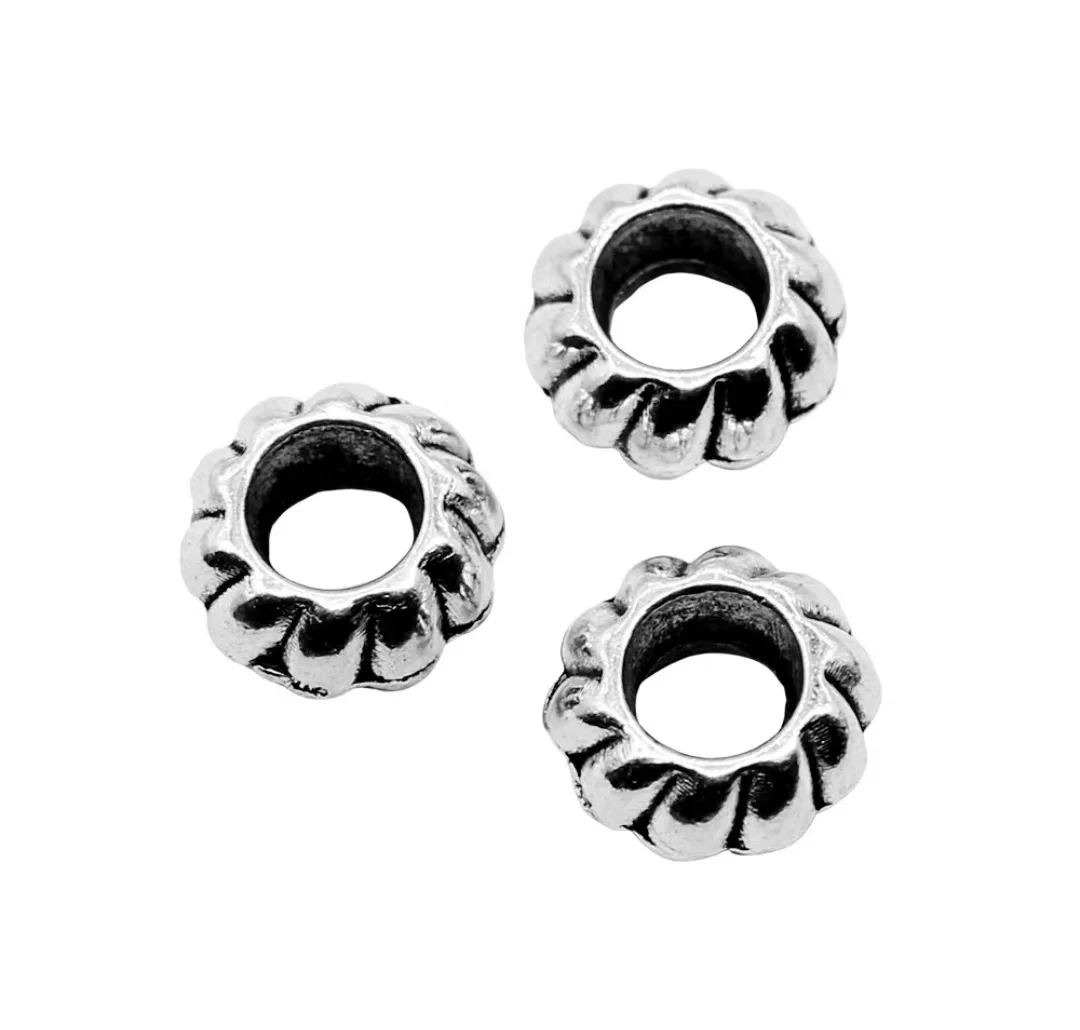 

15pcs 10x10x5mm Zinc alloy metal tibetan silver plated bead T0612 for jewelry making