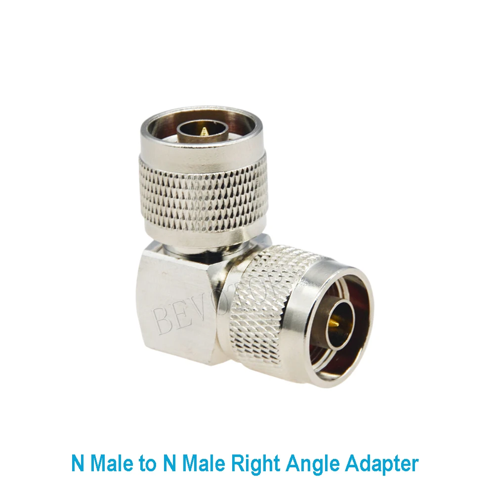 50/lot N Male Plug to N Male Plug Right Angle for WiFi Antenna Radio Antenna N to N RF Coaxial Adapter Wholesales