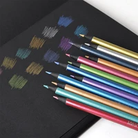 12 Colors Metallic Colored Pencil Drawing and Sketching Set Colored Pencil DIY Art Supplies Coloring Home Painting 4