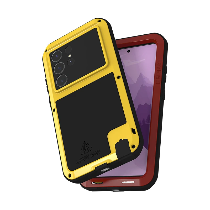 Love Mei Phone Case For Samsung Galaxy S24 Ultra 2024 & S24 Plus Shock Dirt Proof Water Resistant Metal Armor Cover Cases