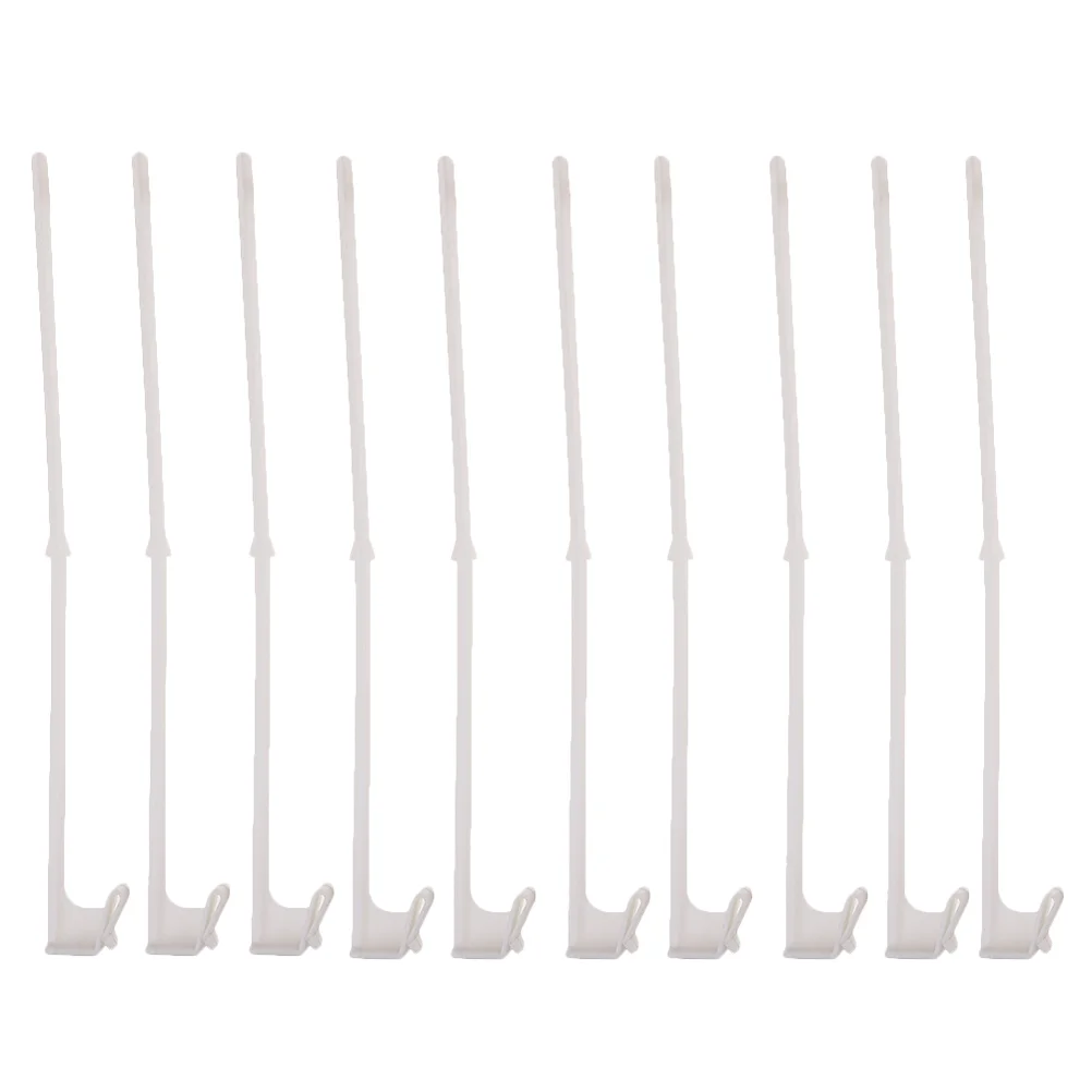 

10 Pcs Wall-mounted Car Window Flagpole Holder Logo Clip Plastic Fixed Vehicle Frames