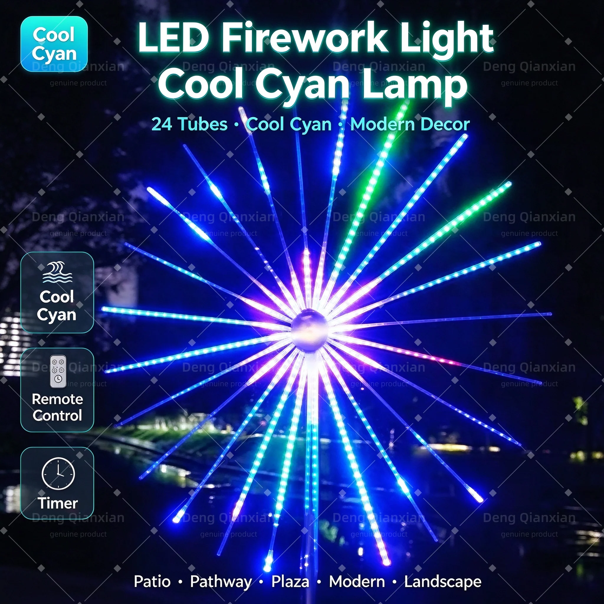 Firework Lights for Veranda Corner, Sound Activated RGB, Waterproof, Dual Speakers, APP Bluetooth, Cozy Corner Decor