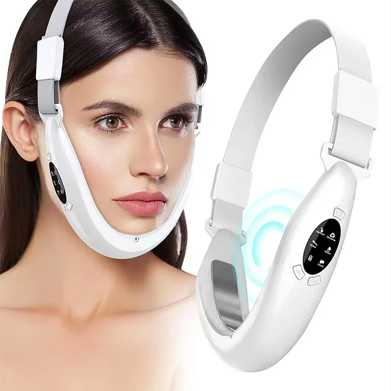 Electric V-line lift with facial massage LED facial lift firming beauty device Double chin reducer facial beauty device