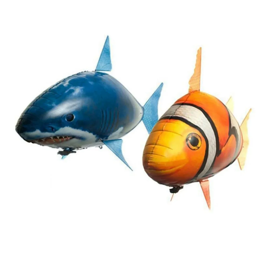 Telecomando Fish Toys Shark Infrared RC Electric Flying Air Balloons giocattolo per bambini RC Fly Air Balloons Clown Fish Toy Gifts Party