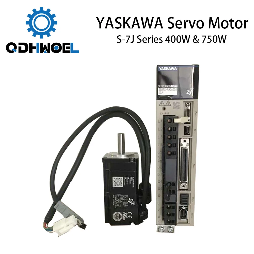 QDHWOEL YASKAWA Servo Motor S-7J Series Motor Driver  SGM7J+SGD7S 400W & 750W