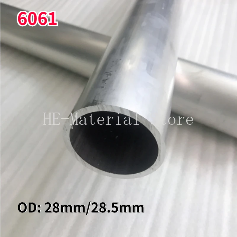 

1Pcs Length 100mm 6061 Aluminium Alloy Tube OD 28mm 28.5mm Hollow Round Aluminum Pipe ID 5.5/7/11.4/14.4/15/16/17/18/20-26mm