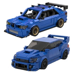 Technical Car MOC Subarued Imprezas WRX STi 2007 Speed Champions City Racing Model Set Building Blocks Kid Toys Christmas Gift