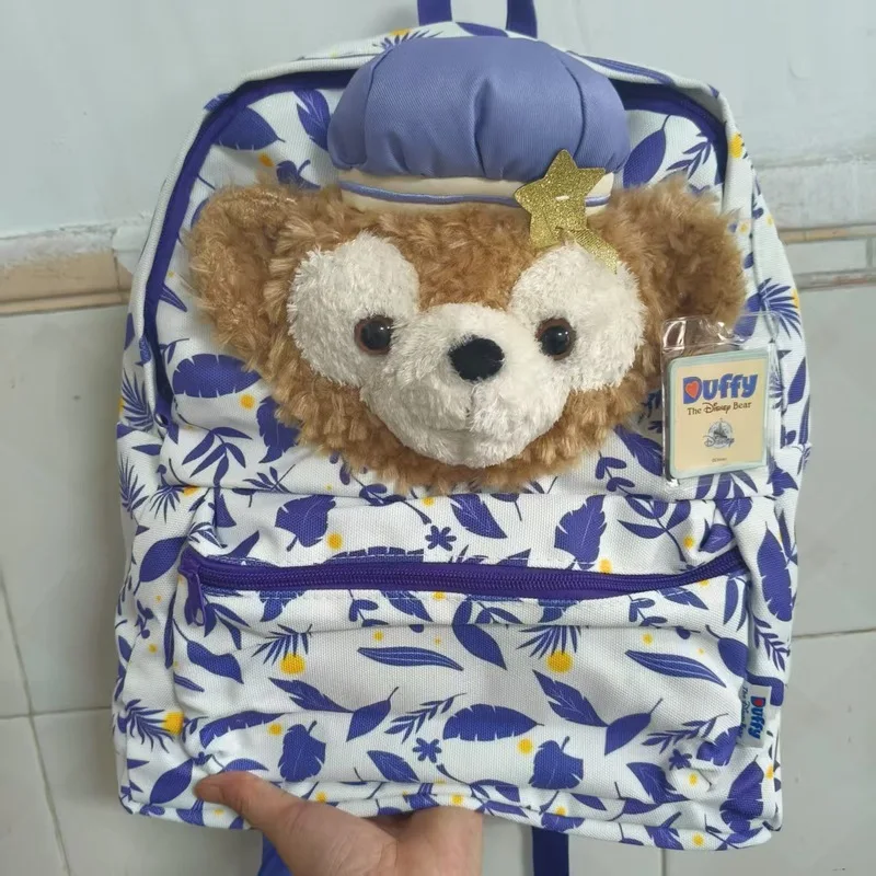 Disney Large Capacity Backpack For Girls Sweet Cartoon Duffy Bear Plush Toy Bag Ideal For Outdoor Travel And Birthday Gift