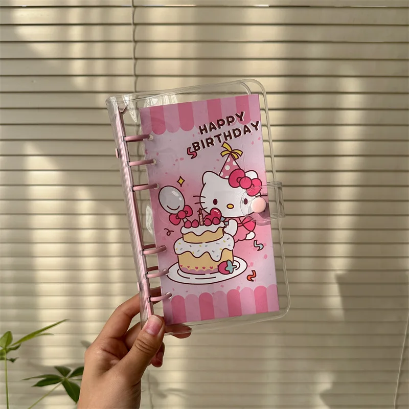 مرحبا كيتي الموثق لطيف فتاة الكرتون اللون كليب A6 دفتر الأستاذ الطالب اكسسوارات اللوازم المدرسية لعبة Kawaii هدية بالجملة #2