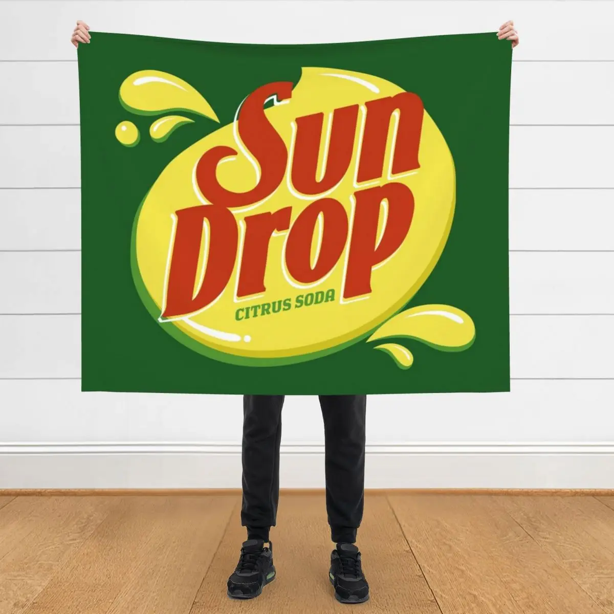 

Luv Sun Drop Throw Blanket Summer Flannel Fabric Blankets For Sofas Travel Blankets