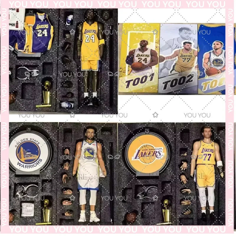 Figura de Acción Coleccionable de Estrellas del Baloncesto: Kobe Bryant, LeBron James, Stephen Curry y Kevin Durant, Escala 1/6, Articulada