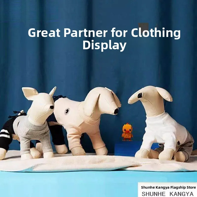 Modern Simplicity Dog Model Pet Costume Photography Props Soft Universal Animal Figures Store Display Decoration Home Ornaments
