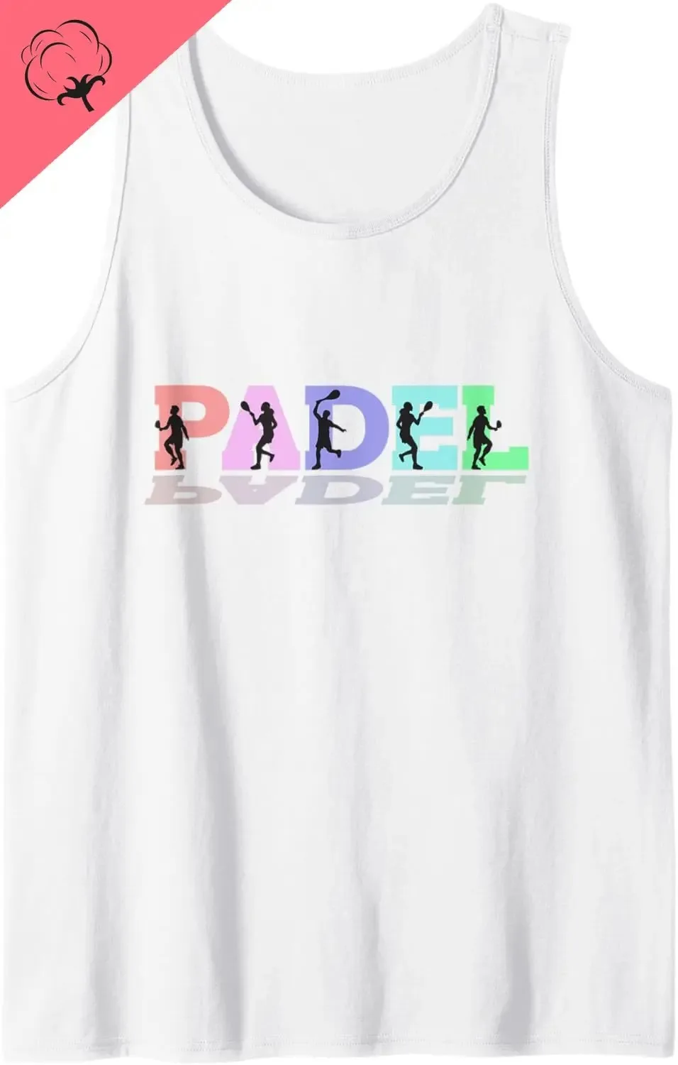 Padel Raqueta Paddle Raqueta Padel Tenis Camiseta sin mangas Linda Camisa de algodón sin mangas Chalecos de vacaciones para hombres y mujeres