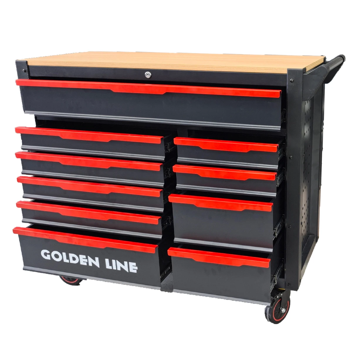 for·Large 10-Drawer Heavy Duty Steel Tool Storage Cabinet OEM/ OBM Supported Organizer Cart for Garage Workshops and Workshops#