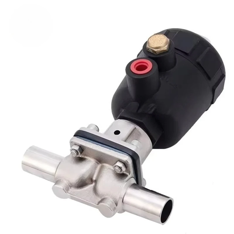 For^-SS316L Sanitary Pilot Operated Clamp Pneumatic Diaphragm Control Valve With Stainless Steel Pneumatic Actuator/.
