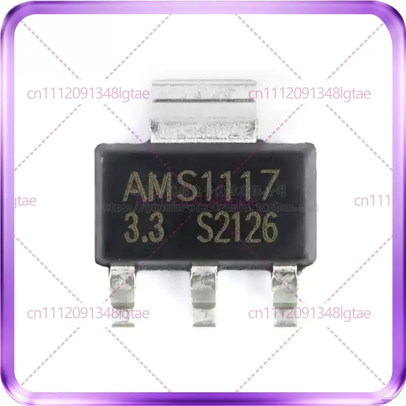 100-300pcs For UMW AMS1117-3.3 SOT-223 1A Low Dropout Linear Regulator LDO Chip