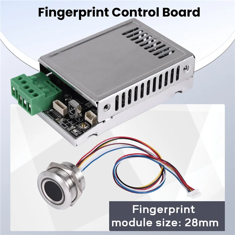 Carte de contrôle d'empreintes digitales K216 + Module d'empreintes digitales R503, indicateur annulaire bicolore, contrôle d'accès