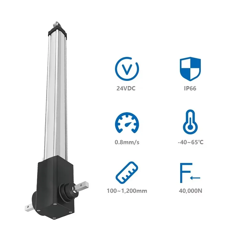 PrimoPal Heavy Duty Solar Tracker Linear Actuator IP66 Waterproof 24V DC Synchronized Actuator with Hall Sensor