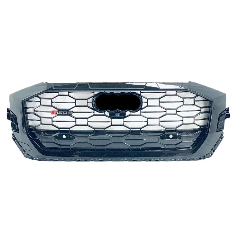 

Car Accessories For Audi Q8 Front Grill Change To RSQ8 Frame Quattro Style Facelift Mesh Honeycomb Grille 2020-2022