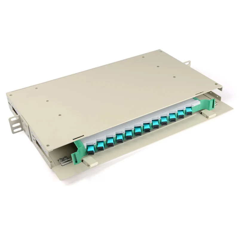 

Customized Fiber Optic Patch Panel, 12 Core, ODF Optical Distribution Frame, Multimode SC, FC, ST, OM1, OM2, OM3, OM4, Full Load