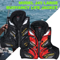 ZYZ-Chaqueta de pesca en roca J45 para hombre, chaleco de flotabilidad multifunción, mayor a 7,5 kg, ropa de pesca para deportes al aire libre