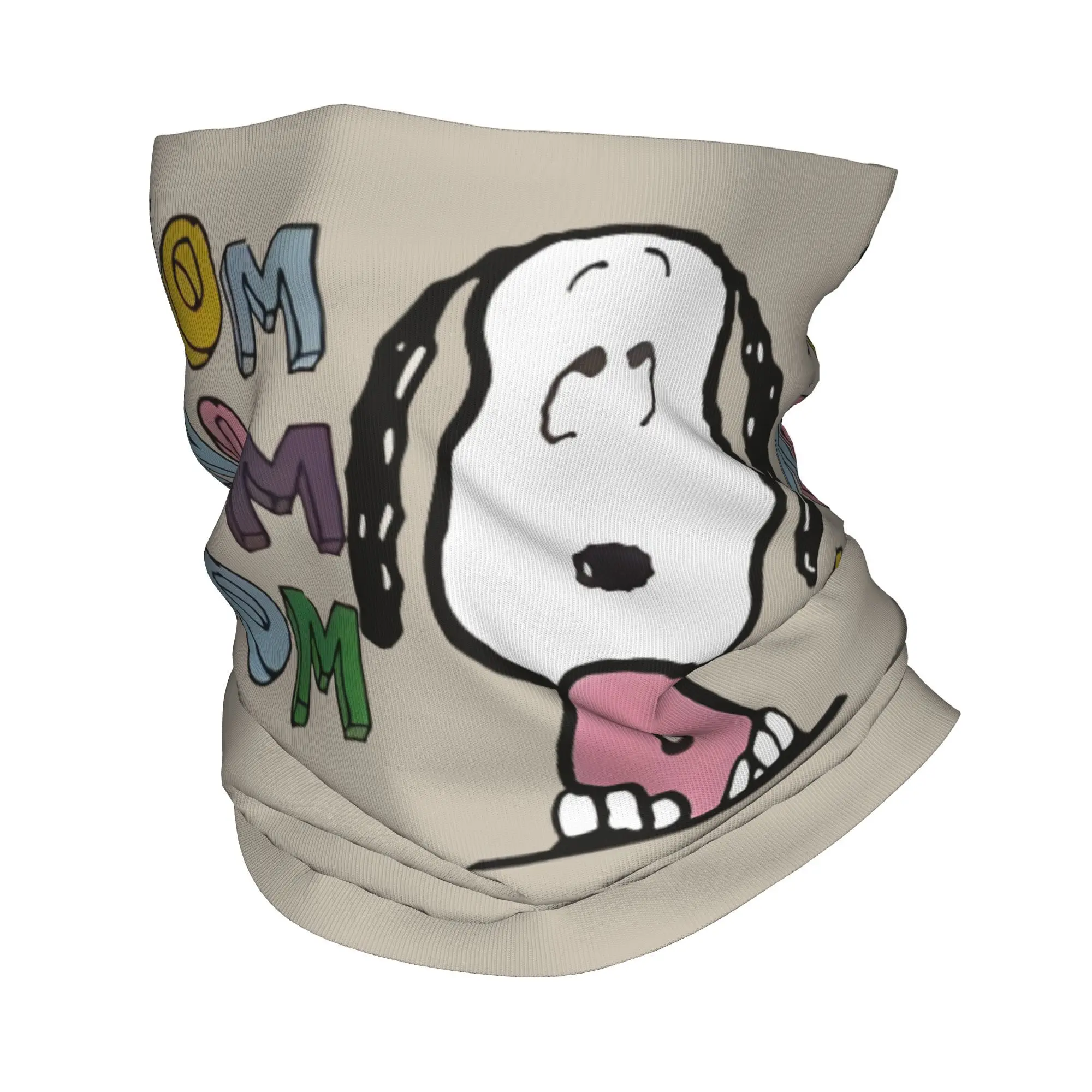 Ghetta per il collo retrò personalizzata S-Snoopys Uomo Donna Protezione UV Sciarpa Bandana invernale con arachidi per l'escursionismo