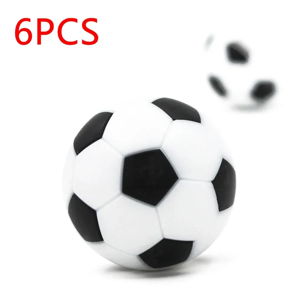 

Indoor Foosball Sports Black White Game Mini Play Resin Soccer Table 6pcs set ABS Accessories Balls Entertainment