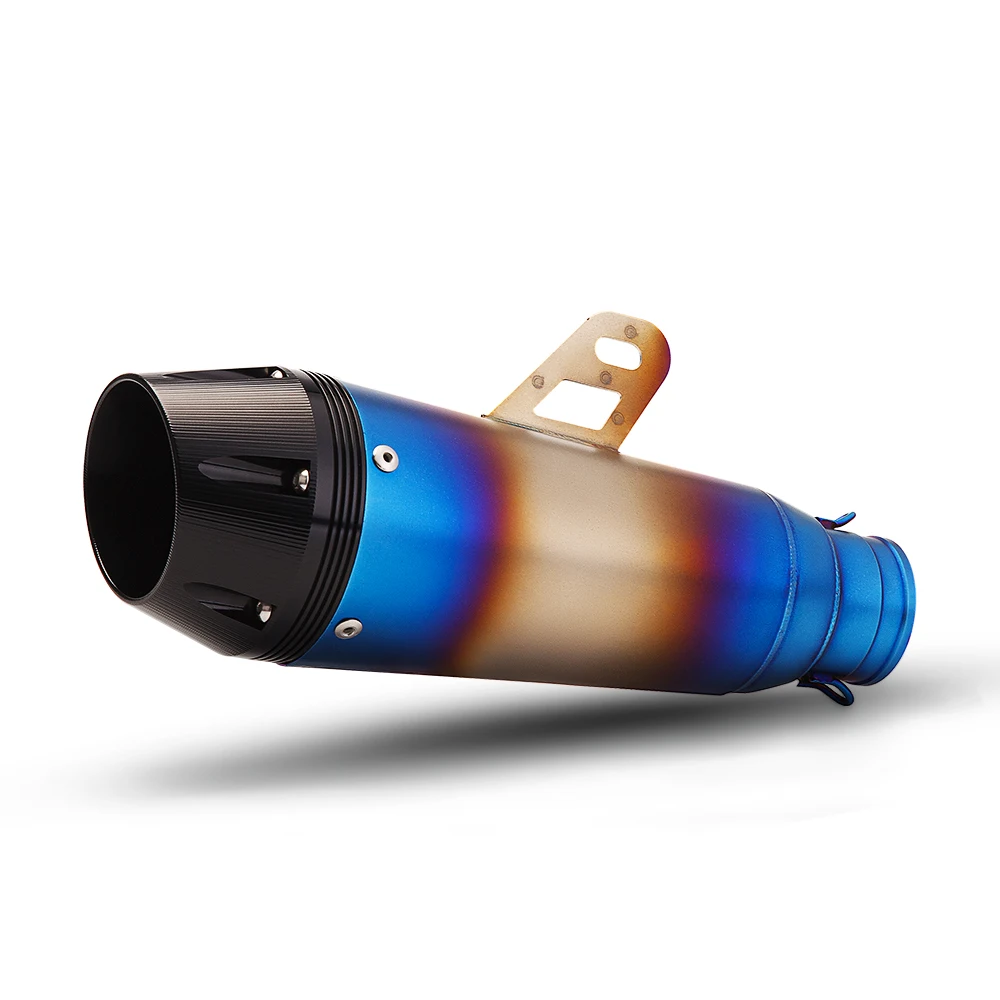 

Universal Motorcycle Exhaust Pipe Modification Z400 R3 CBR650 MT09 K165 Dual Hole Tail Modification Exhaust Pipe