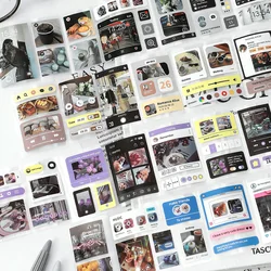6*200cm Vintage Literary Masking Washi Tape Retro Scenery DIY Decorative Adhesive Material Sticker Label Scrapbooking Stationery