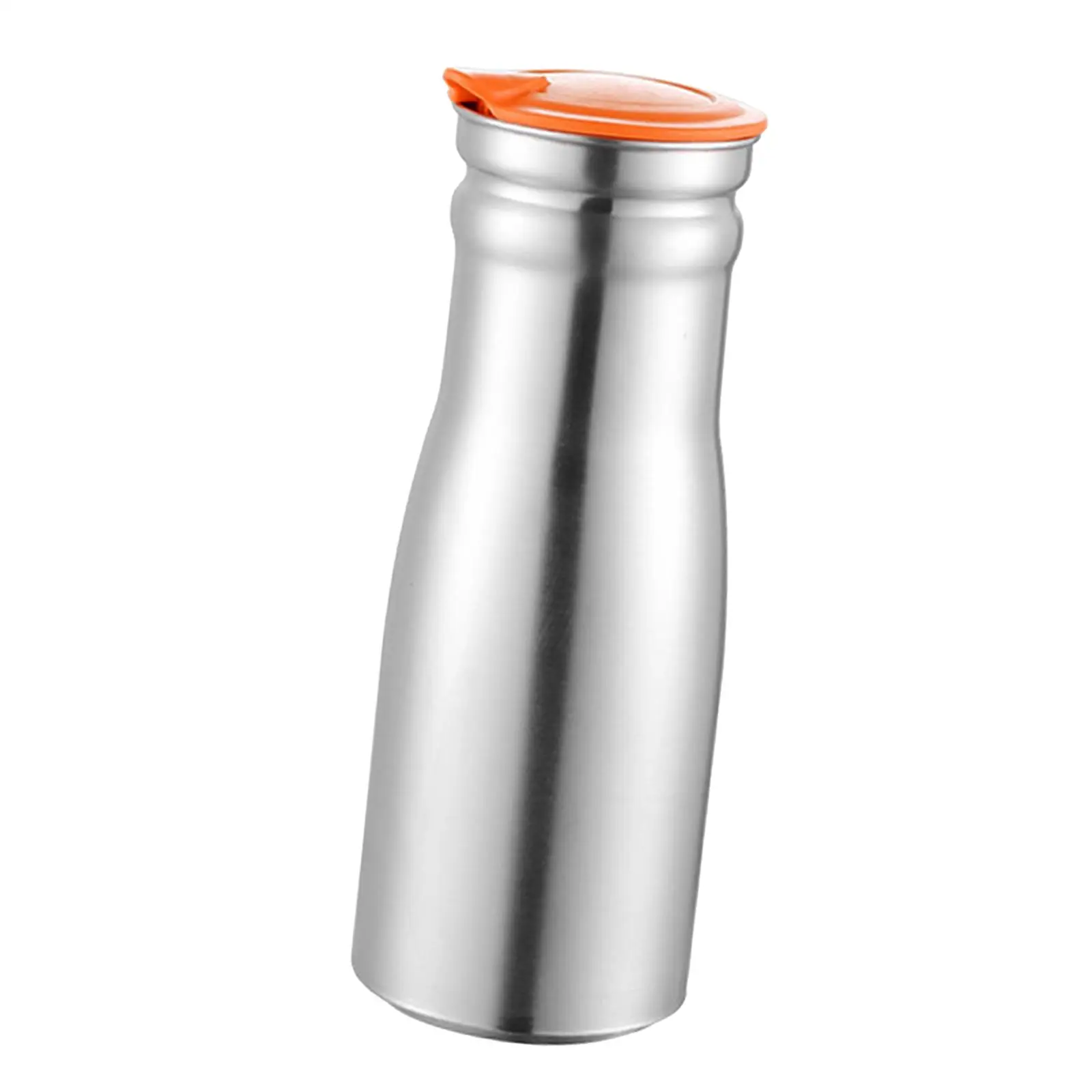 One Piece Molded Stainless Steel Cool Kettle Heat Resistant Pitcher with Lid for Hotel Cafe Milk Tea Water