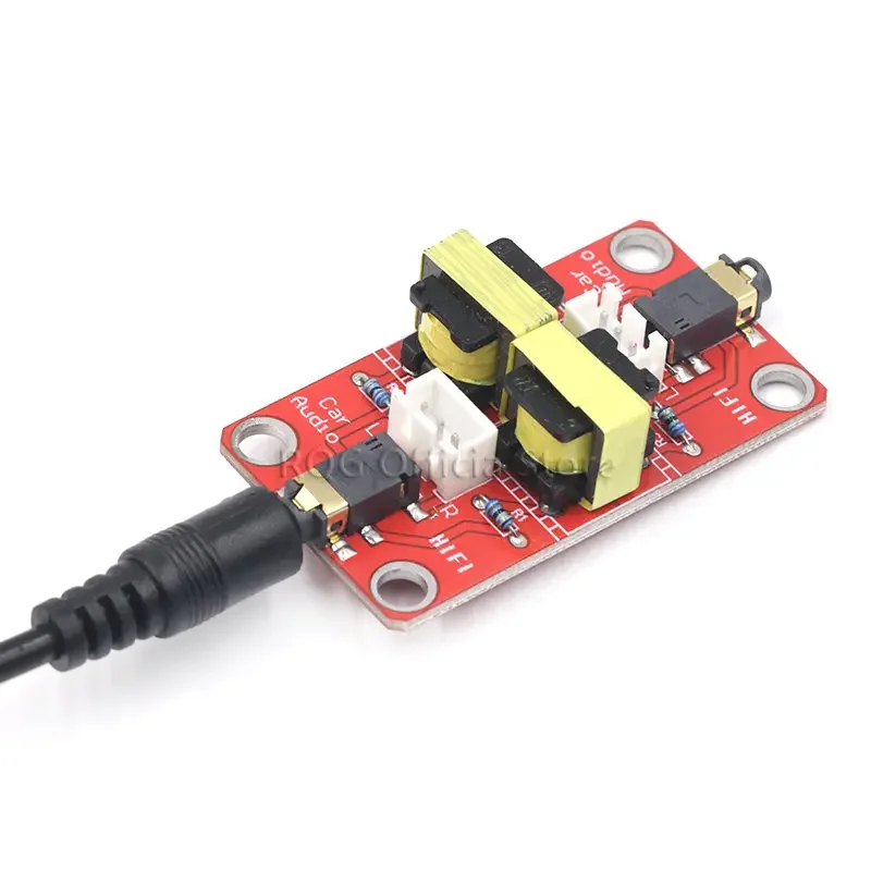 Stereo Audio Isolator Vehicle Common Ground Suppression Interference Noise Isolation Module Transformer Coupler