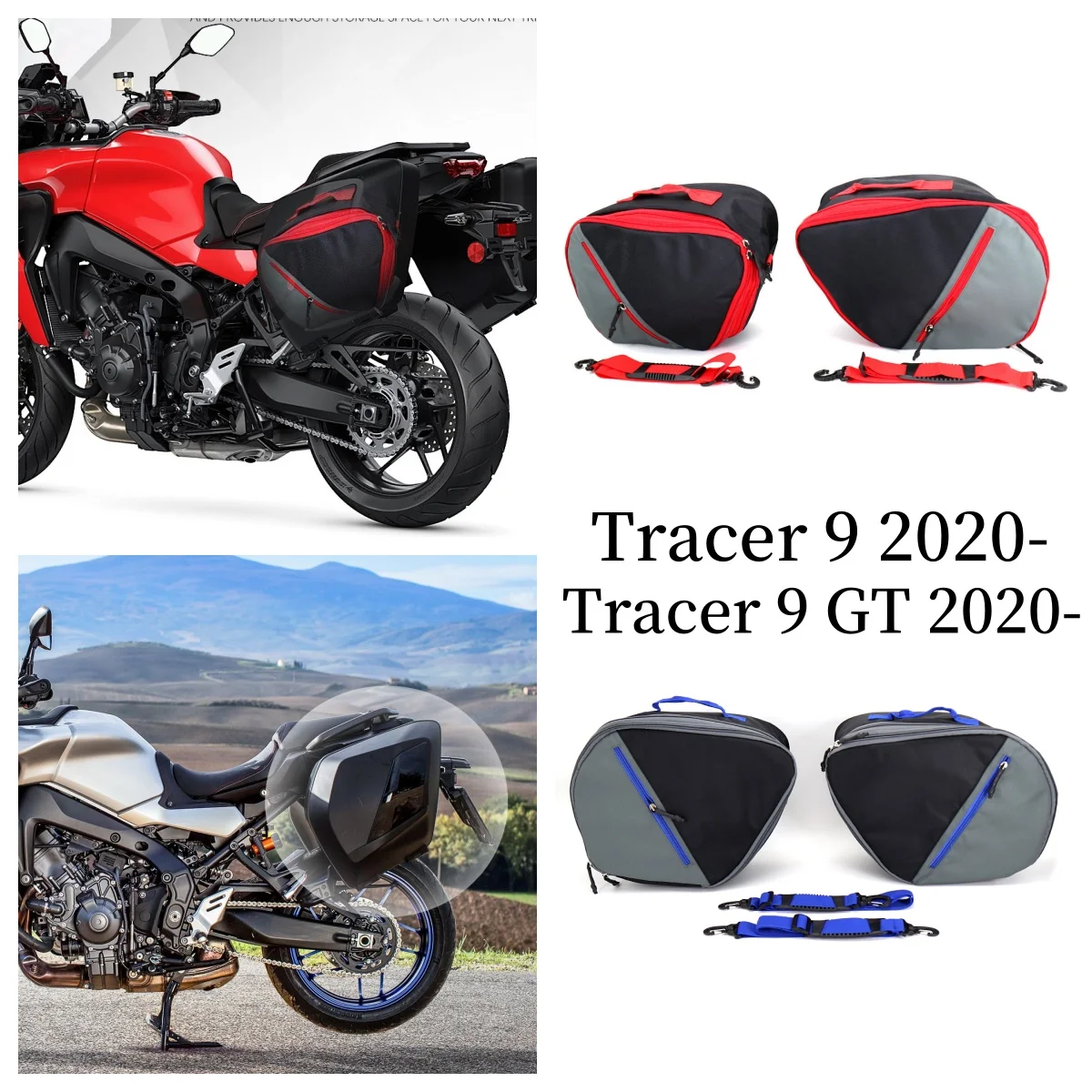 

For Yamaha TRACER 900 GT Motorcycle Suitcases Inner Bags Saddle Luggage Bag Toolbox Tail Box Pannier Saddlebag Tracer 9 / 900