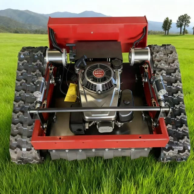 CE EPA Tracked Garden Mower All Terrain Automated Robotic Remote Control Lawn Mower for Outdoor Slopes