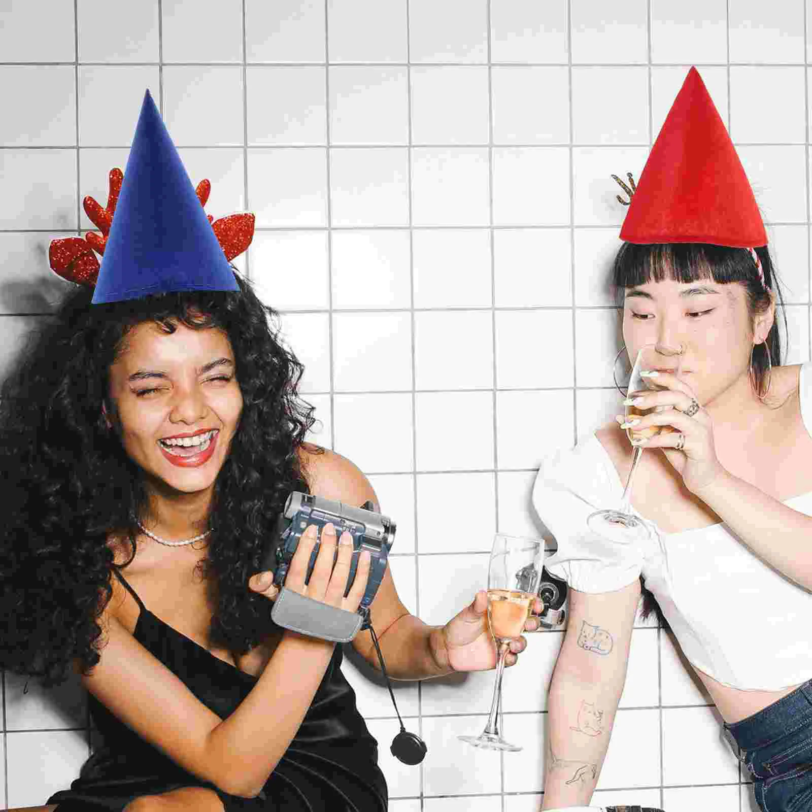 

7 Pcs Hat Party Baby Masquerade Show Hats Felt Cloth Halloween Cosplay Props Supplies