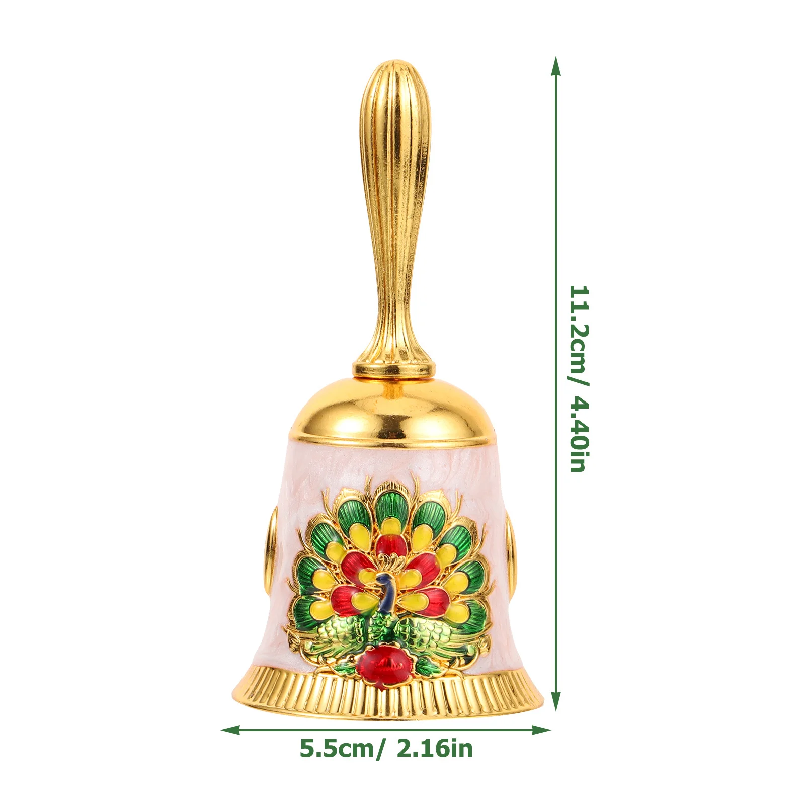 جرس يدوي من سبيكة جرس خدمة على الطراز القديم لمطعم الفندق وبار المعلم والفصول الدراسية والتدريب على الحيوانات الطبية