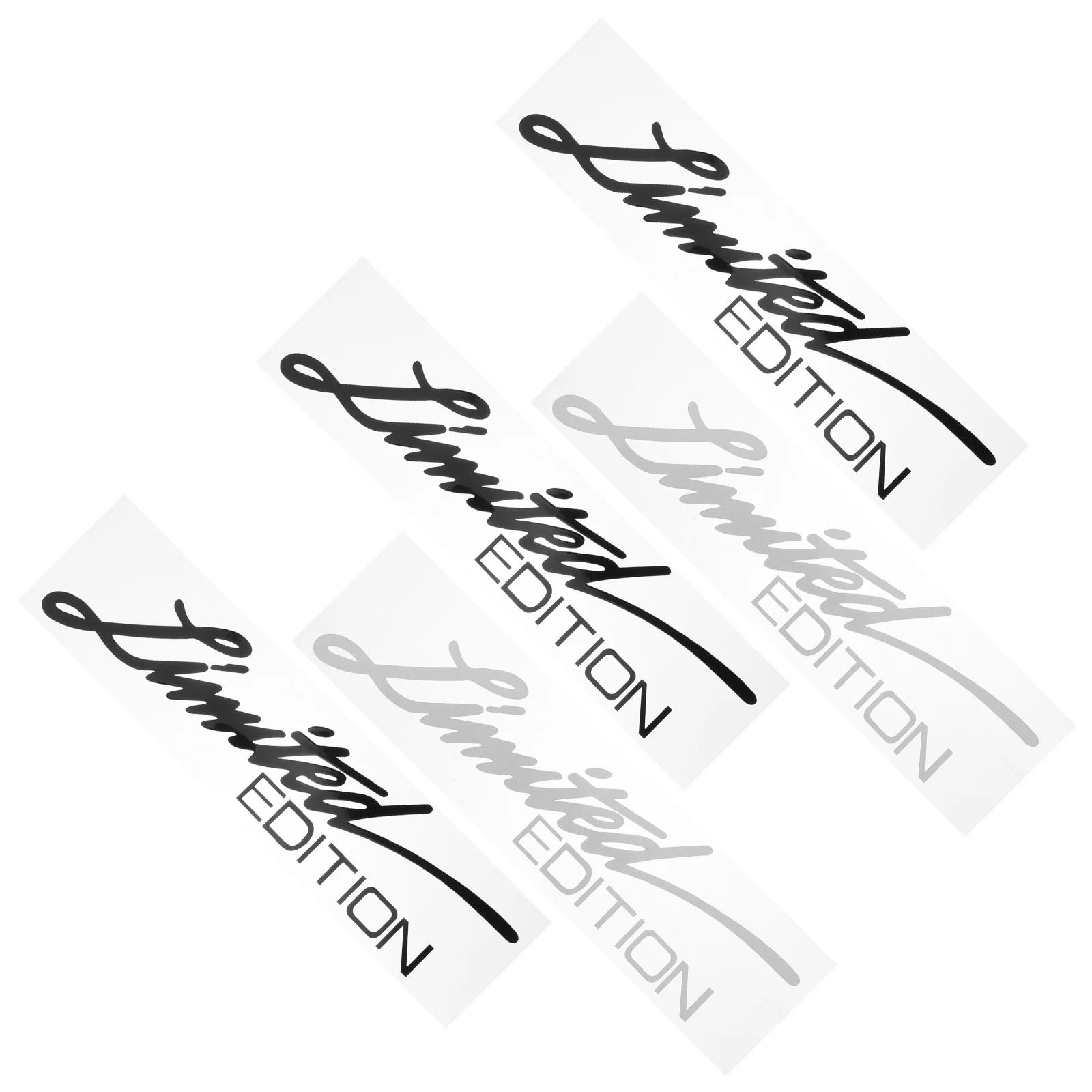 

5 Pcs Car Stickers PET for Window Reflective Decal Wall Bumper