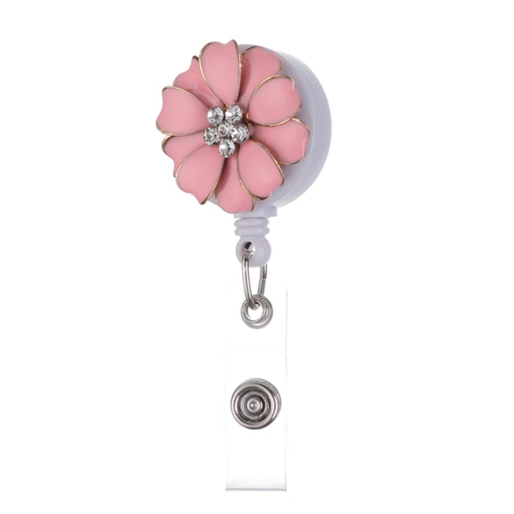 

Flower Card Holder Clip Business Card Work Card Name Tag Holder Badge Holder Clip Name Card Holder ID Badge Holder Nurse Doctor